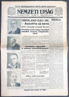 [II. Világháború] Nemzeti Ujság. 1938. március 15. (Napilap, XX. évfolyam, 60. szám) "Blum korm...