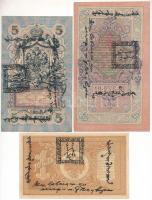 Orosz Birodalom 1912-1917. (1898) 1R + (1909) 5R + 10R Szign.: Shipov. Mindegyik hátoldalán valószín...