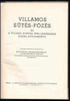 Villamos szakácskönyv. Villamos sütés-főzés és a polgári konyha étel-leirásainak kisebb gyűjteménye....