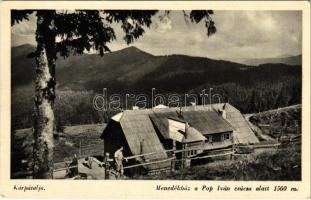 Rahó, Rachov, Rahiv, Rakhiv; Pop Iván csúcs alatti menedékház / rest house