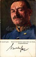 1916 General der Kavallerie IGnaz Edler von Korda, Korpskommandant. Offizielle Karte für Rotes Kreutz Kriegsfürsorgeamt Kriegshilfsbüro Nr. 500. K.F.A. Heerführer-Serie s: M. Coschell