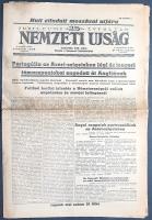 [II. Világháború] Nemzeti Ujság. 1943. október 14. (Napilap, 25. évfolyam, 232. szám) "Hull eli...