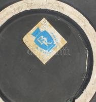 Bodrogkeresztúri fali dísztál Mázas kerámia, jelzett hibátlan d:28 cm