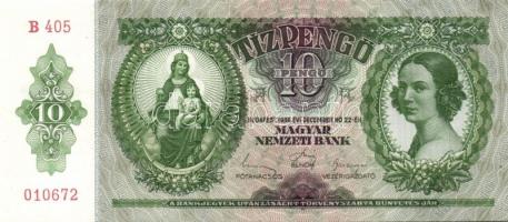 1936. 10P (6x) egymás utáni sorszámokkal T:I