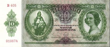 1936. 10P (6x) egymás utáni sorszámokkal T:I