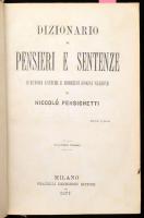 Niccolo Persichetti: Dizionario di pensieri e sentenze d'autori antichi e moderni d'ogni n...
