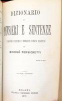 Niccolo Persichetti: Dizionario di pensieri e sentenze d'autori antichi e moderni d'ogni n...