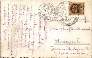 1940 Székelyudvarhely, Odorheiu Secuiesc; ökörszekér a bevonulás idejéből / oxen cart from the entry...