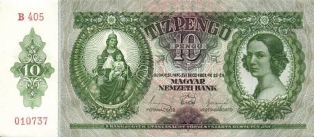 1936. 10P (6x) egymás utáni sorszámokkal T:I