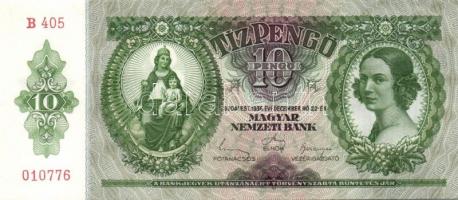 1936. 10P (6x) egymás utáni sorszámokkal T:I