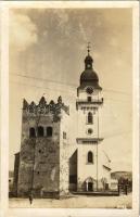 1937 Szepesbéla, Spisská Belá (Szepes, Zips); templom és harangtorony / church and bell tower. photo