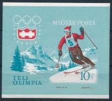 1964 Téli olimpia (II.) Innsbruck vágott blokk (6.000) (ráncok / creases)