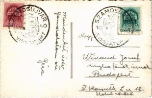 1940 Szamosújvár, Gherla; Fő tér, Elite kávéház és étterem, Covrik Teodor, Florian Jacob üzlete / ma...