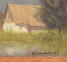 ifj. Benczúr Gyula (1879-1961): Karintia, Millstatti-tó. Olaj, vászon. Jelezve jobbra lent. Hátoldal...