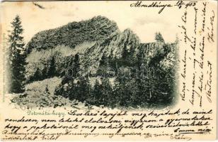 1903 Abrudbánya, Abrud; Detonáta-hegy. Gálfi György fényképész kiadása / Detunata / mountain (fl)