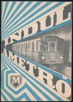 cca 1970 Indul a metró, ismertető füzet képekkel, térképekkel, 16p