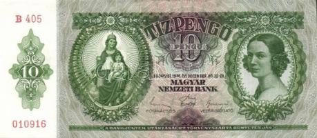 1936. 10P (7x) egymás utáni sorszámokkal T:I