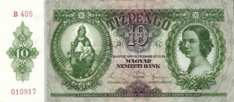 1936. 10P (7x) egymás utáni sorszámokkal T:I