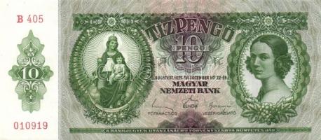 1936. 10P (7x) egymás utáni sorszámokkal T:I