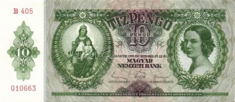 1936. 10P (7x) egymás utáni sorszámokkal T:I