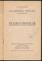 1912 [A Stockholmi Olimpia napi programja] Olympiska Spelen I Stockholm Stadion Program1912 Július 7...