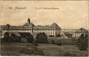 Wiener Neustadt, Bécsújhely; K.u.k. Artillerie Kaserne / military barracks (wet damage)