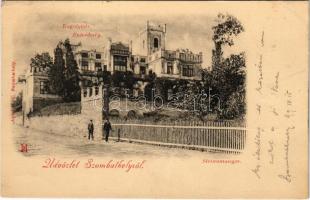 1899 (Vorläufer) Szombathely, Bagolyvár. Apfel H. C. kiadása (gyűrődések / creases)