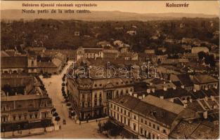 Kolozsvár, Cluj; Belvárosi éjszaki részének egyrészlete, Weisz József üzlete. Stief Jenő és társa kiadása / Norda parto de la urba centro / Northern part of the downtown, shops