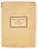 cca 1932 A Kettős- és Hármas-Körös folyók helyszínrajza, 1 : 25.000, nagyméretű hossz-szelvény (a fo...