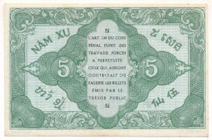 Francia Indokína 1942. 5c T:AU French Indochina 1942. 5 Cents C:AU Krause P#88a
