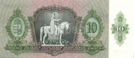 1936. 10P (7x) egymás utáni sorszámokkal, egyik darabon számos papírránccal T:I