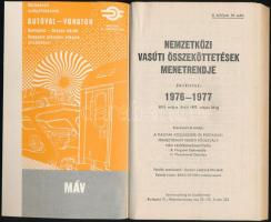 1976 Nemzetközi vasúti összeköttetések menetrendje '76 '77, 176p