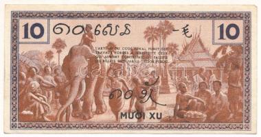 Francia Indokína 1939. 10c T:XF hajtatlan, apró sarokhiány, folt French Indochina 1939. 10 Cents C:X...
