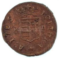 1705K-B Rézpoltúra "II. Rákóczi Ferenc" Körmöcbánya (2,64g) T:VF  Hungary 1705K-B Poltura Cu "Francis II Rákóczi" Kremnitz / Kremnica (2,64g) C:VF Huszár: 1549., Unger II.: 1139.a