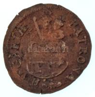 1705K-B Rézpoltúra "II. Rákóczi Ferenc" Körmöcbánya (2,64g) T:VF 
Hungary 1705K-B Poltura...