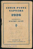 1926 Intim Pista naptára szerk Erődi Jenő