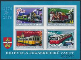 1974 Fogaskerekű vágott blokk (6.500)