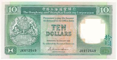 Hongkong 1986. 10$ T:AU Hong Kong 1986. 10 Dollars C:AU Krause P#191