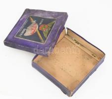 cca 1939 Schuler József iróngyár - NEM! NEM! SOHA! ceruza doboz irredenta felirattal és grafikával, ...