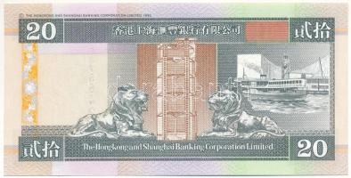 Hongkong 1998. 20$ T:UNC Hong Kong 1998. 20 Dollars C:UNC Krause P#201
