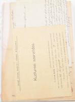 Közel 80 darabos okmánybélyeges okmány gyűjtemény Tokaj, és Miskolc környékéről, nagyrészt 1905-1930...