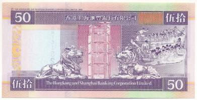 Hongkong 2000. 50$ T:UNC Hong Kong 2000. 50 Dollars C:UNC Krause P#202