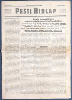 [II. Világháború] Pesti Hirlap. 1941. február 11. (Napilap, LXIII. évfolyam, 34. szám) "Anglia ...