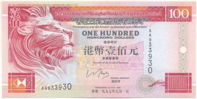 Hongkong 1997. 100$ T:XF Hong Kong 1997. 100 Dollars C:XF Krause P#203