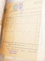1850-1940 Kb 80 darabos okmánybélyeges okmány gyűjtemény Tokaj, és Miskolc környékéről, nagyrészt 19...