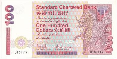 Hongkong 1993. 100$ T:F szép papír Hong Kong 1993. 100 Dollars C:F fine paper Krause P#287