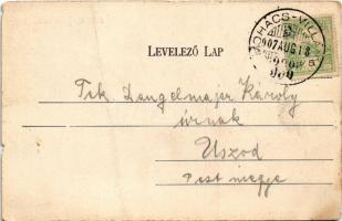 1907 Mohács, Dunai átkelés. Weiser Miksa kiadása (fa)