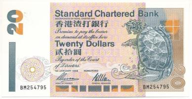 Hongkong 1996. 20$ T:UNC Hong Kong 1996. 20 Dollars C:UNC Krause P#285