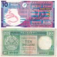 Hongkong 1986. 10$ + 2007. 10$ T:F Hong Kong 1986. 10 Dollars + 2007. 10 Dollars C:F