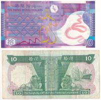Hongkong 1986. 10$ + 2007. 10$ T:F
Hong Kong 1986. 10 Dollars + 2007. 10 Dollars C:F